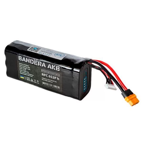 Аккумуляторная батарея LiIon 6s2p Tenpower 8400mAh 70A INR21700-40TG горизонтальная для FPV Bandera AKB Промавтоматика
