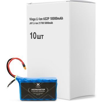 Аккумуляторный блок Vinga Li-Ion 6S2P 10000mAh коробка 10 шт