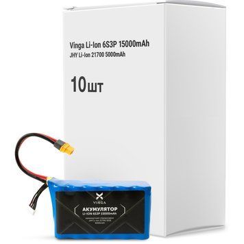 Аккумуляторный блок Vinga Li-Ion 6S3P 15000mAh коробка 10 шт.