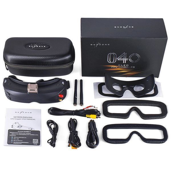 Окуляри FPV Skyzone SKY040 OLED 5.8GHz 56CH L,X Band Black