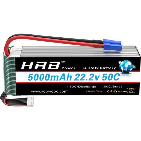Акумулятор для дрона HRB_ Lipo 6s 22.2V 5000mAh 50C Battery (Weight 650-700g)