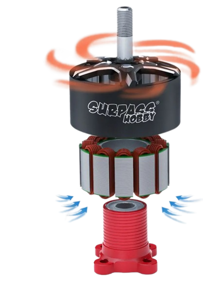 Двигатель для FPV дрона Surpass Bat S2808 1100 KV
