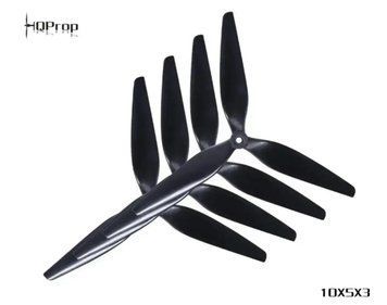Комплект пропелерів HQProp10X5X3 MacroQuad Black glass Fiber Nylon 1050