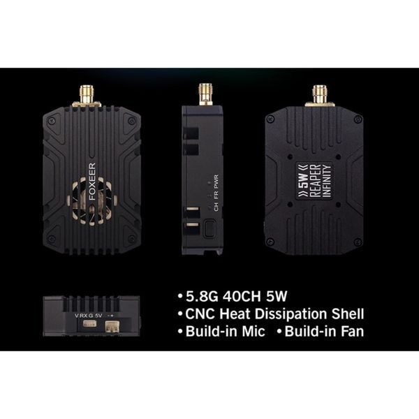 Відеопередавач (VTX) Foxeer Reaper Infinity 5W 5.8GHz 40CH