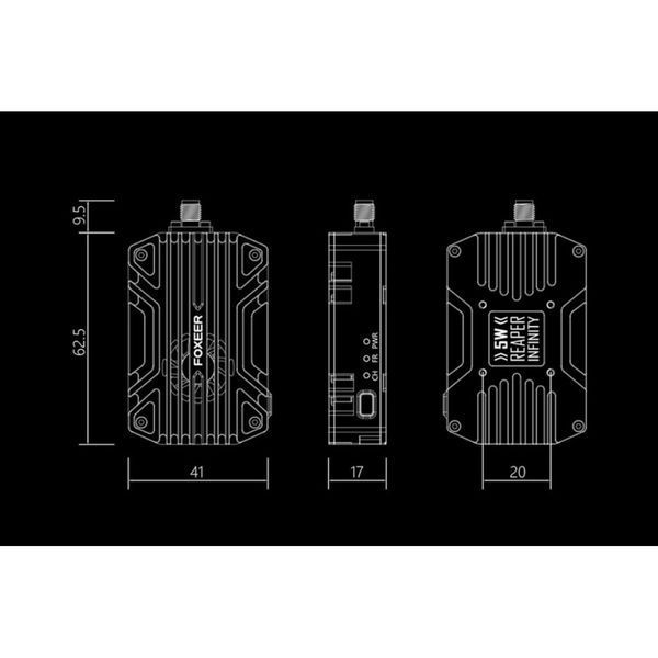 Відеопередавач (VTX) Foxeer Reaper Infinity 5W 5.8GHz 40CH