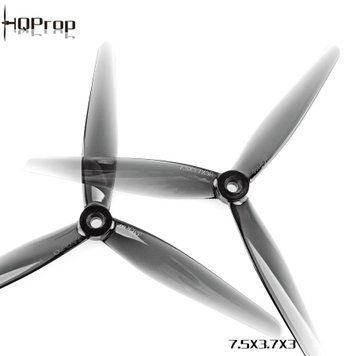 Пропелер HQProp 7.5X3.7X3 Light Grey (2CW+2CCW) Poly Carbonate