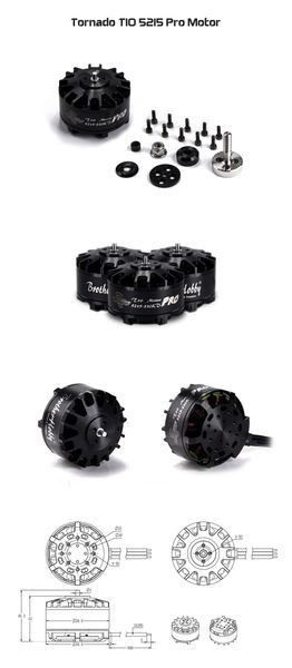 Бесколлекторный двигатель BrotherHobby Tornado T10 5215 PRO 500KV