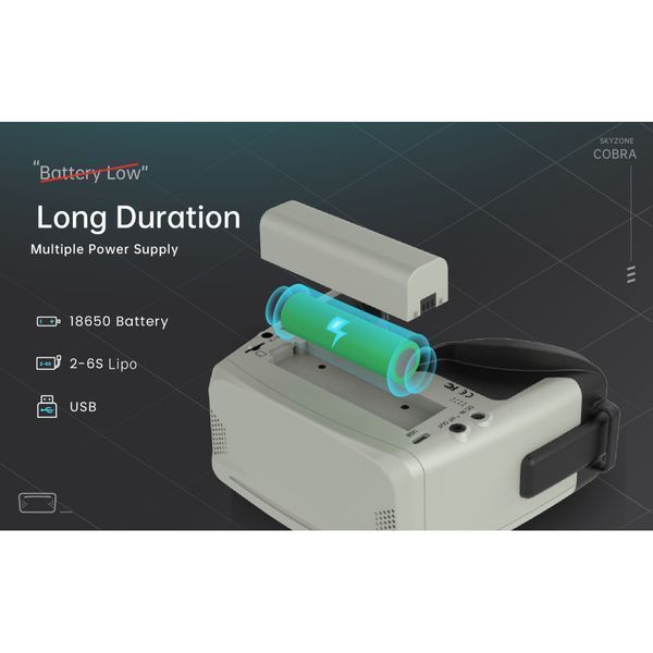 Очки FPV Skyzone Cobra X V4 Diversity DVR 5.8GHz 56CH L,X Band