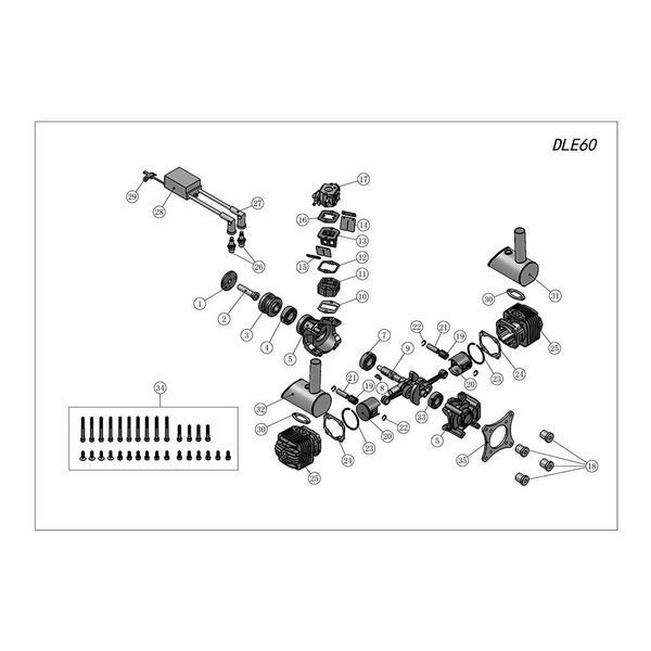 Двигатель для дрона DLE 60