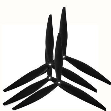 Пропелер HQProp MacroQuad 13x8x3 (2CW+2CCW) Black Reinforced Nylon