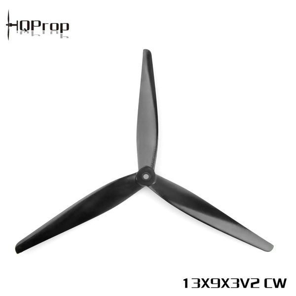 Пропелер HQProp MacroQuad 13x9x3V2 (2CW+2CCW) Black Reinforced Nylon